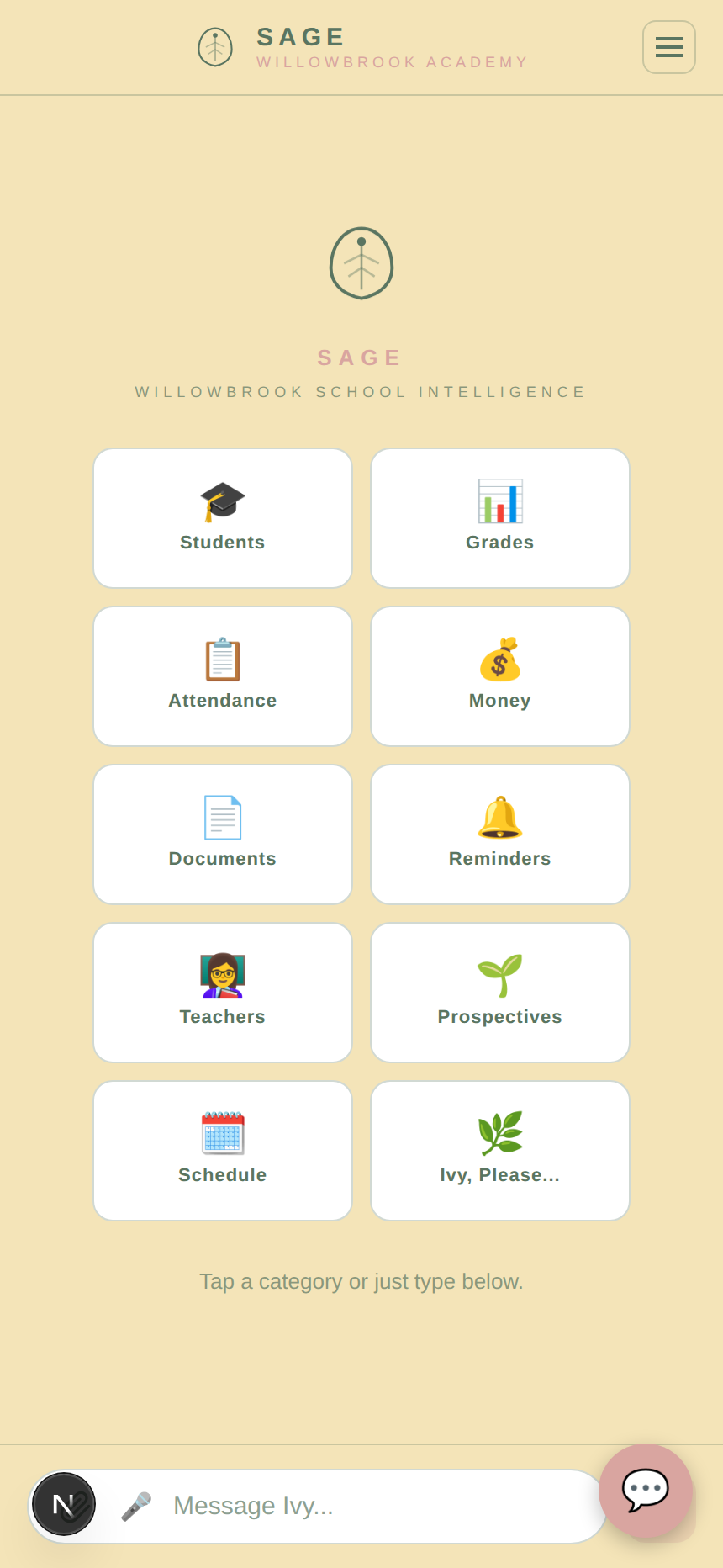 Microschools app phone home